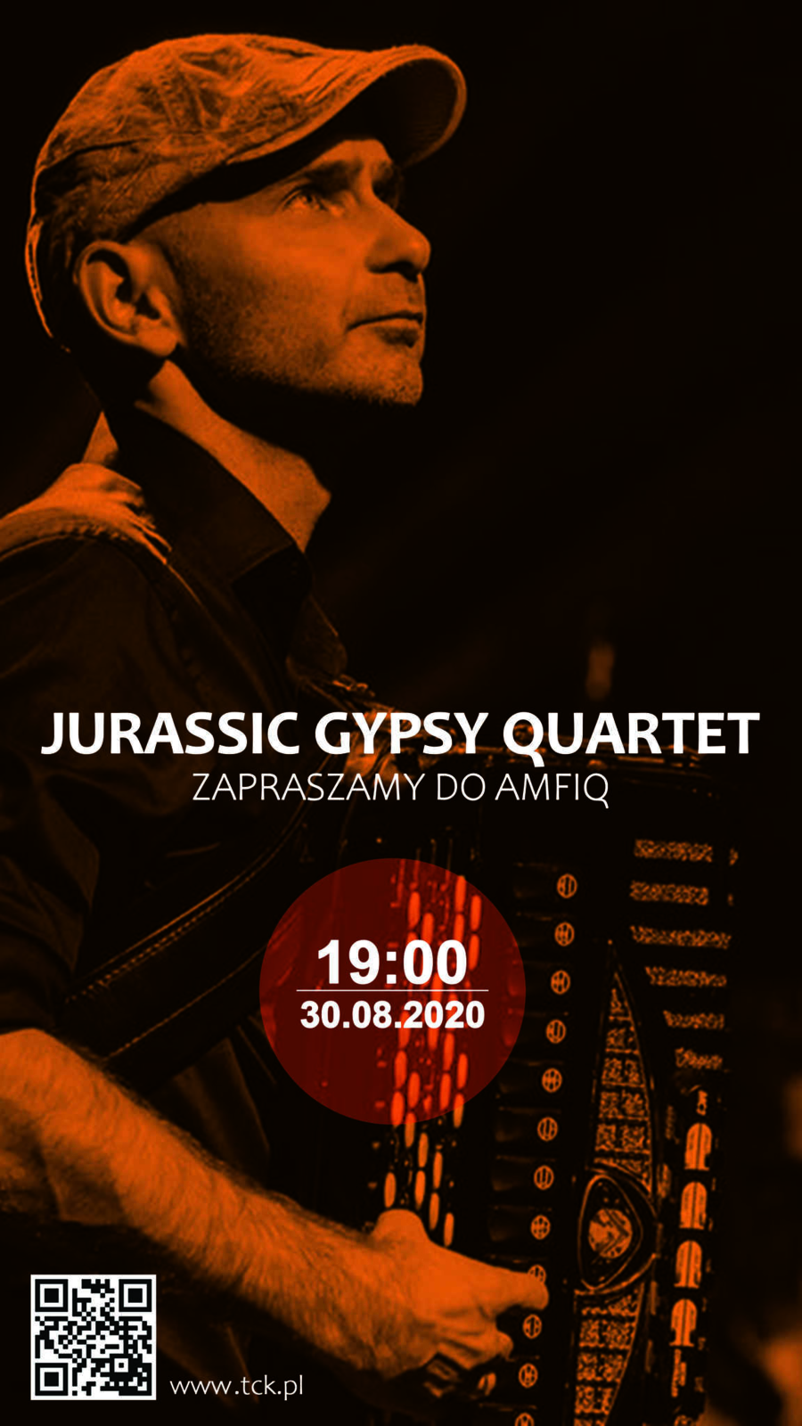 Plakat koncertu Jurassic Gypsy Quartet